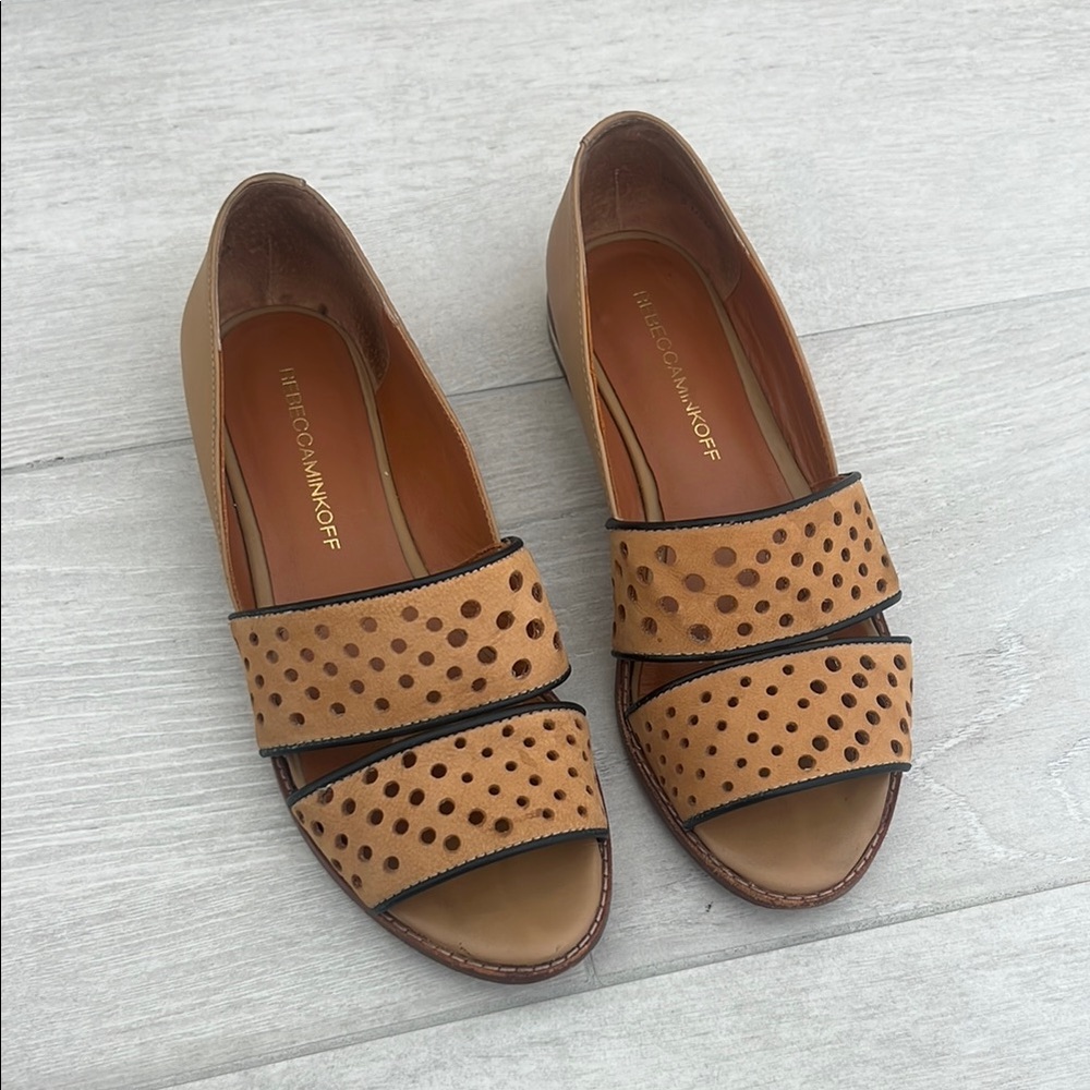 Rebecca Minkoff Tan Cutout Sandals | Resort Wear, Spring/Summer | Size 5.5